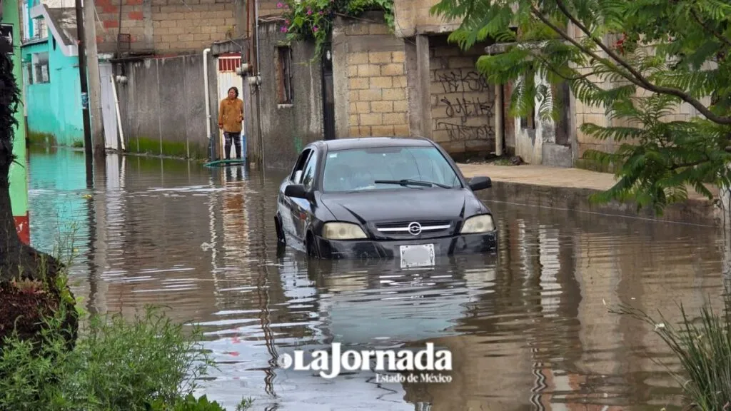 Calles de San Mateo afectadas por las lluvias