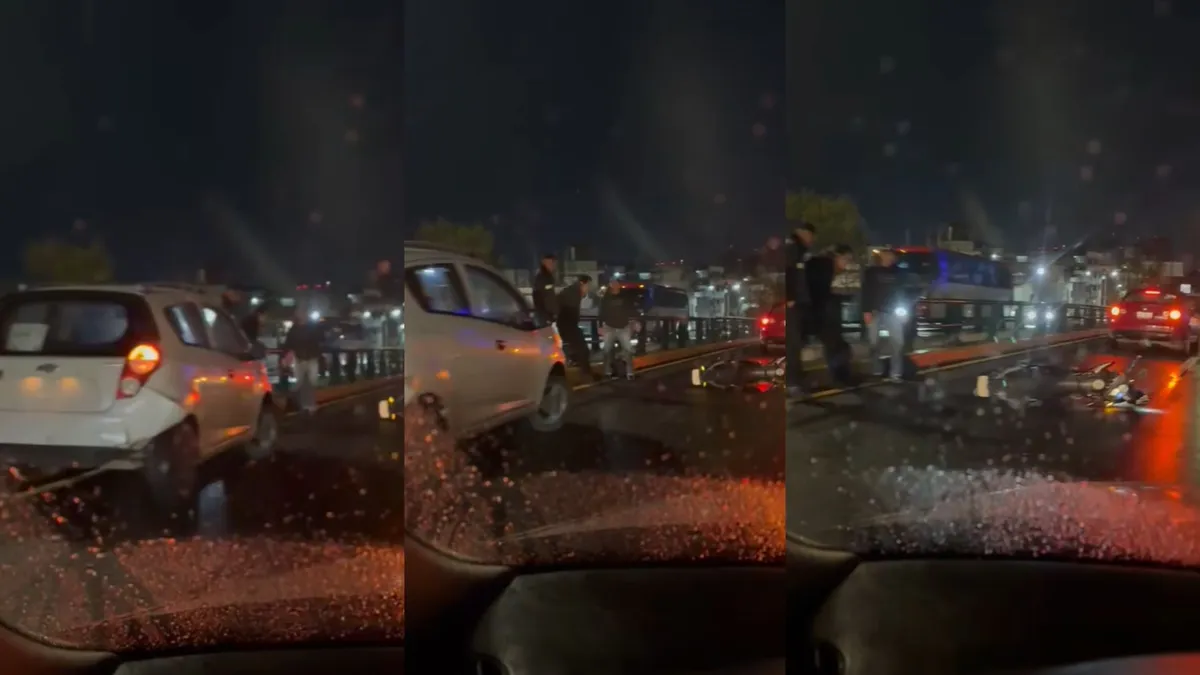 [VIDEO] Se registra accidente frente al IMSS rumbo a CDMX