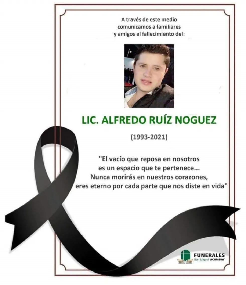 Confirman fallecimiento de Alfredo Ruiz; desapareció el mes pasado