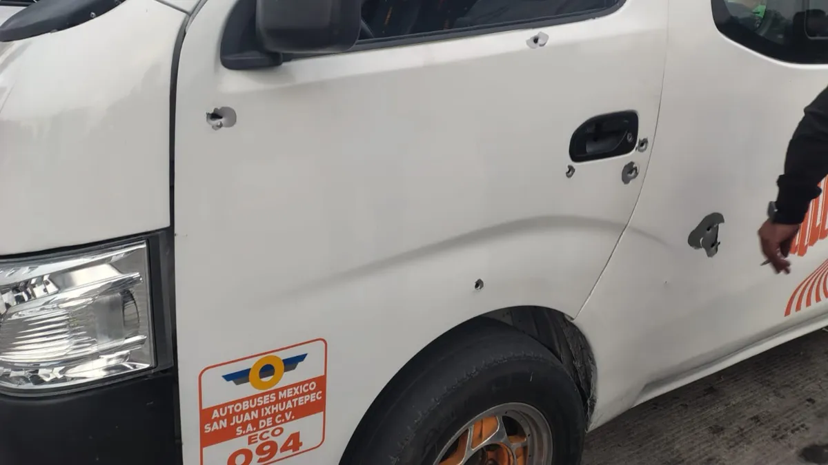 Ataque con arma de fuego sobre la México-Pachuca deja un chófer herido