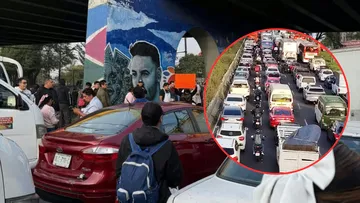 ¡Caos vial en Iztapalapa! Carniceros bloquean Zaragoza rumbo al Aeropuerto