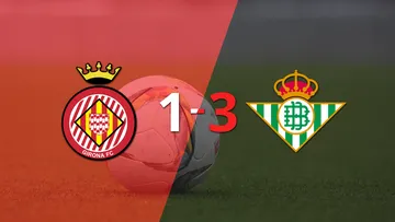 Girona no pudo resistir el juego de Betis, que logró imponerse por 3 a 1