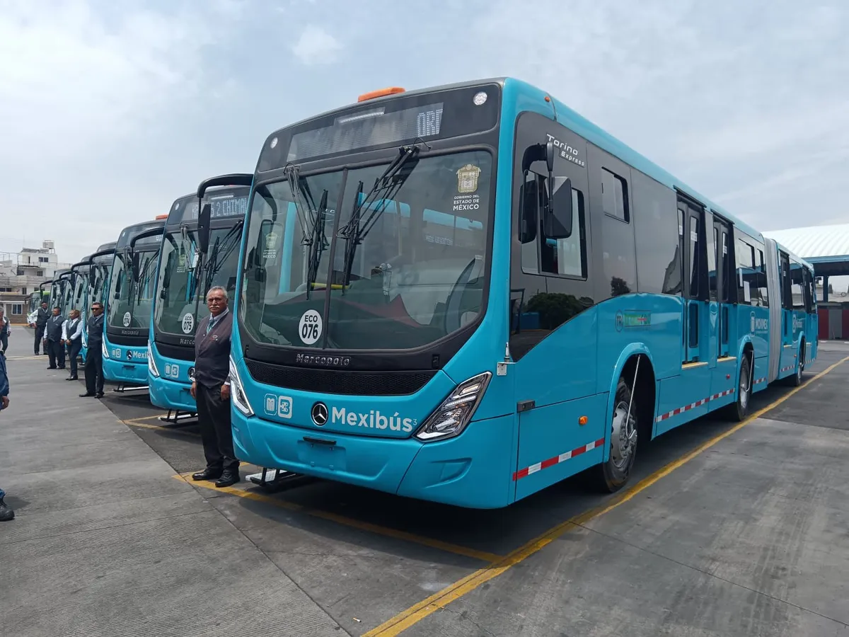 Línea 3 del Mexibus inicia renovación de parque vehicular