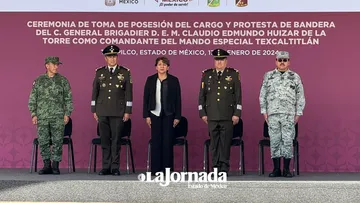 Toma protesta mando especial de la Sedena de Texcapilla con respaldo de Delfina Gómez