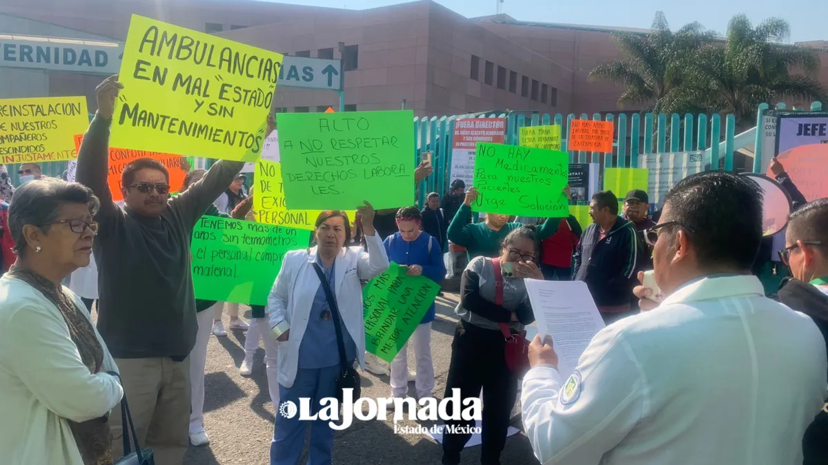 Protestan por falta de insumos y acoso laboral en Hospital IMSS de ...