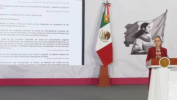 La revocación de mandato para jueces entra al debate tras declaraciones de Sheinbaum, quien plantea evaluar su desempeño con participación ciudadana.