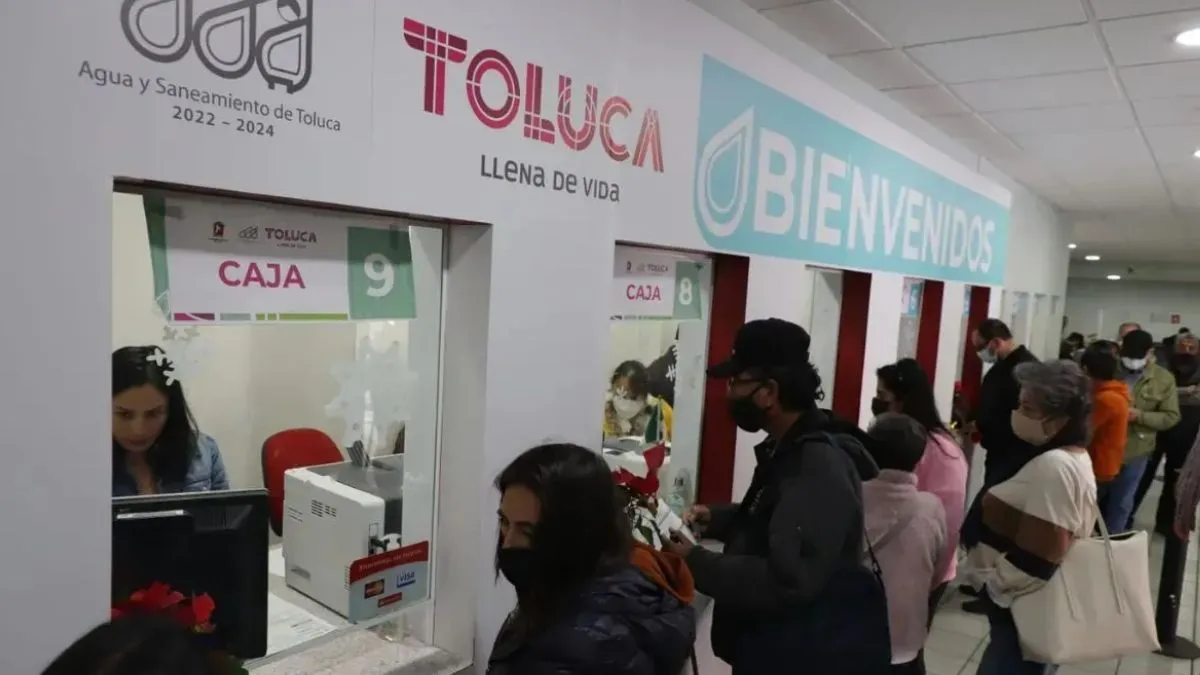 Toluca: Pago de agua en línea es deshabilitado e instan a asistir a OAyST
