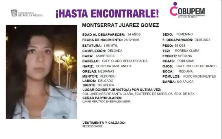Montserrat Juárez, joven mexiquense encontrada sin vida en CDMX