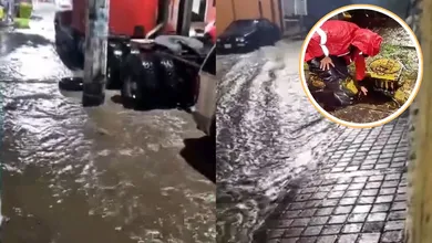 Río Hondo se desbordó en Naucalpan; Edomex atiende casos de inundación