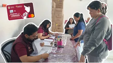 Servidores del Pueblo apoyan en la recuperación de folios para el programa Mujeres con Bienestar Edomex.