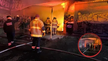 Incendio arrasa con cocina económica en Tecámac