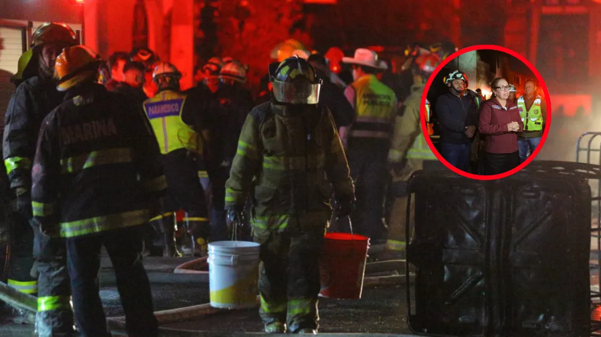 Bomberos sofocan incendio en fábrica de Ecatepec