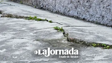 Grietas y hundimientos aparecen en la colonia San Sebastián
