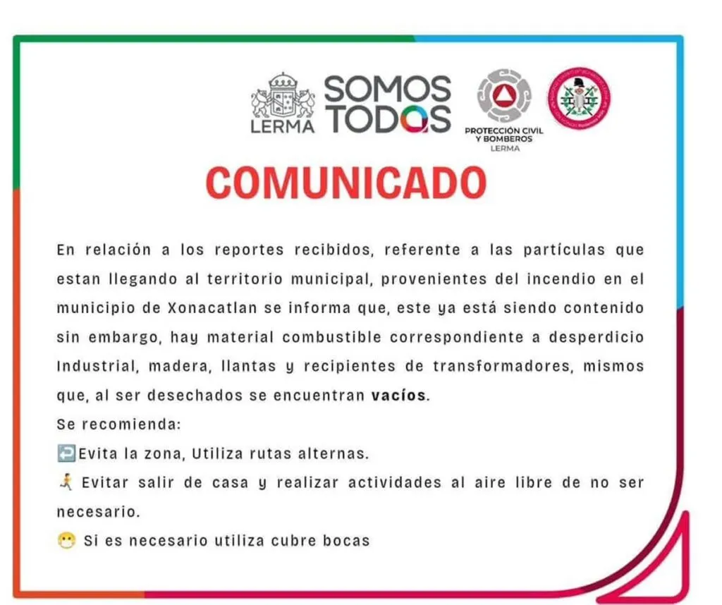 Se cumplen más de 24 horas de incendio en depósito de Xonacatlán