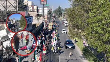 En Toluca inician peregrinar a la Basílica de Guadalupe