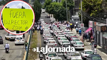 Taxistas de Otzolotepec exigen destitución de Director de Movilidad Zona 1
