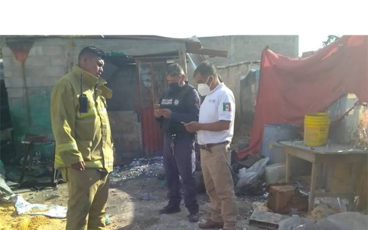 Cuatro personas lesionadas tras explosión en Melchor Ocampo