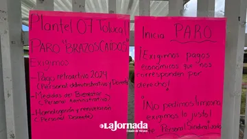 COBAEM inicia paro de brazos caídos