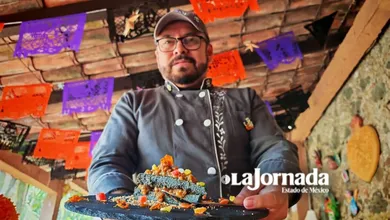 Malinalco: Crean postre de inframundo y pizza para saborear a la muerte con cempasúchil