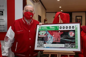 Lotería Nacional se suma al aniversario 105 del Toluca FC