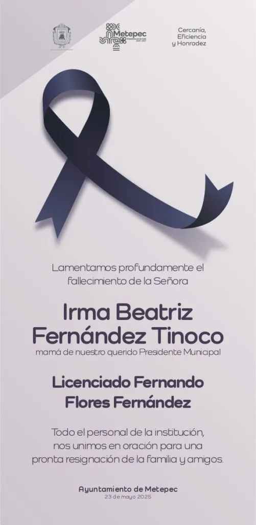 La Jornada Estado de México lamenta fallecimiento de Beatriz Fernández