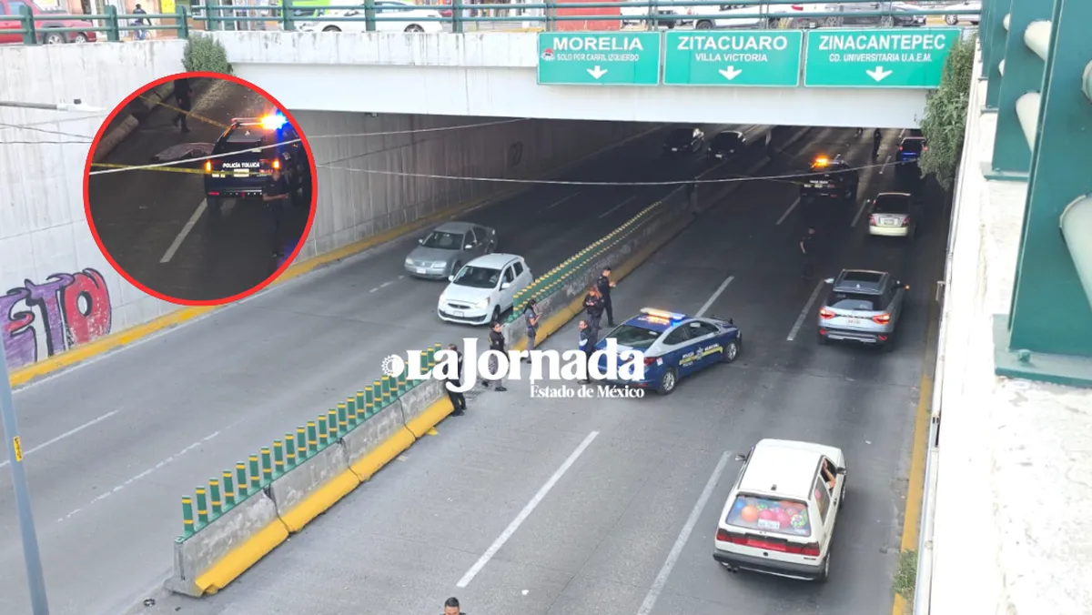 Trágico hallazgo en Paseo Tollocan provoca caos vial en Toluca