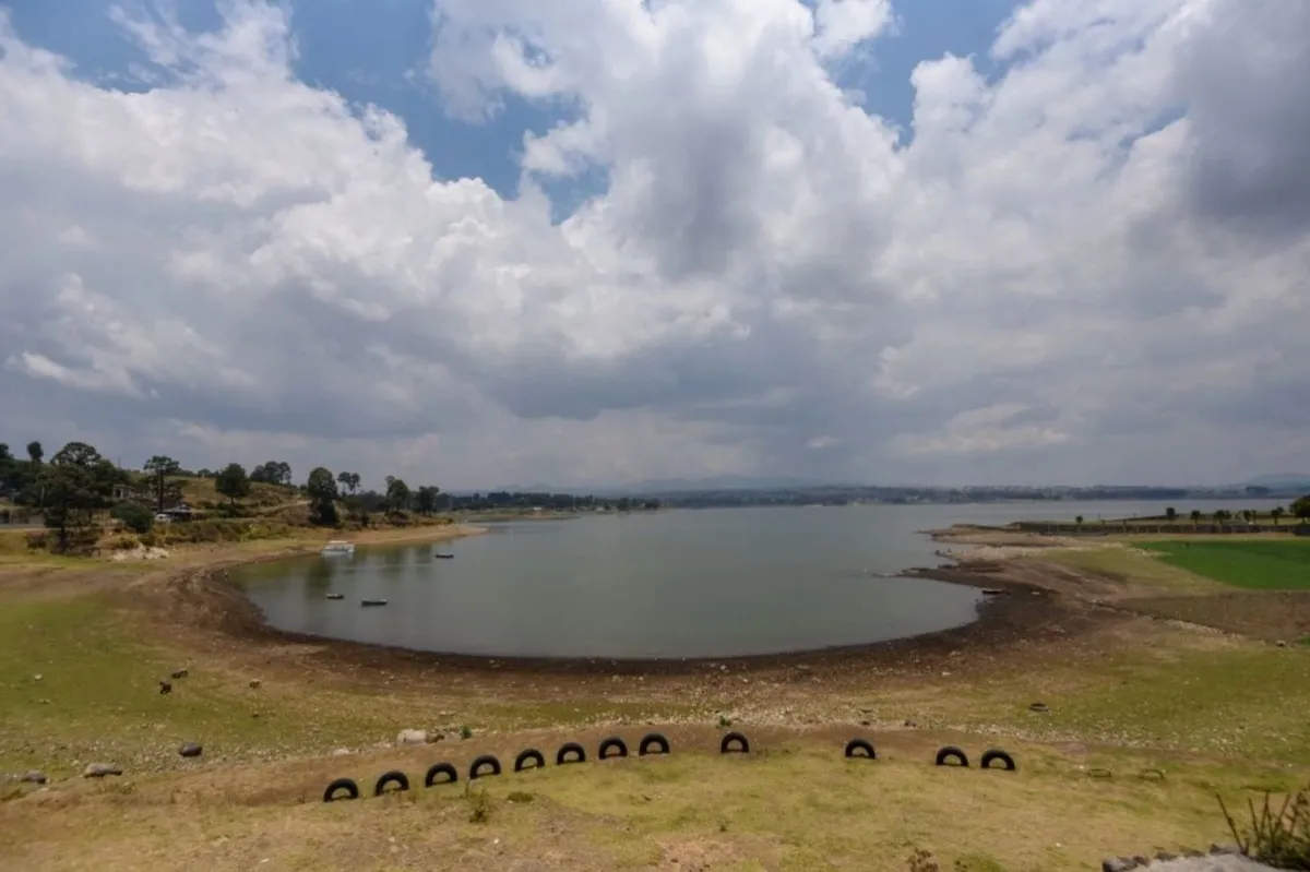 Foto del Cutzamala, que sólo tendría para abastecer agua en el Edomex hasta agosto de 2024.