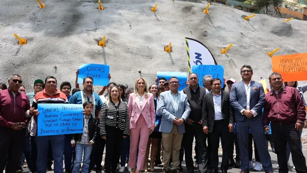 Huixquilucan: Entregan estabilización de talud 