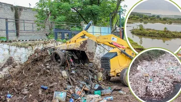 Cuautitlán Izcalli: Retiran 75 toneladas de basura de la presa El Ángulo