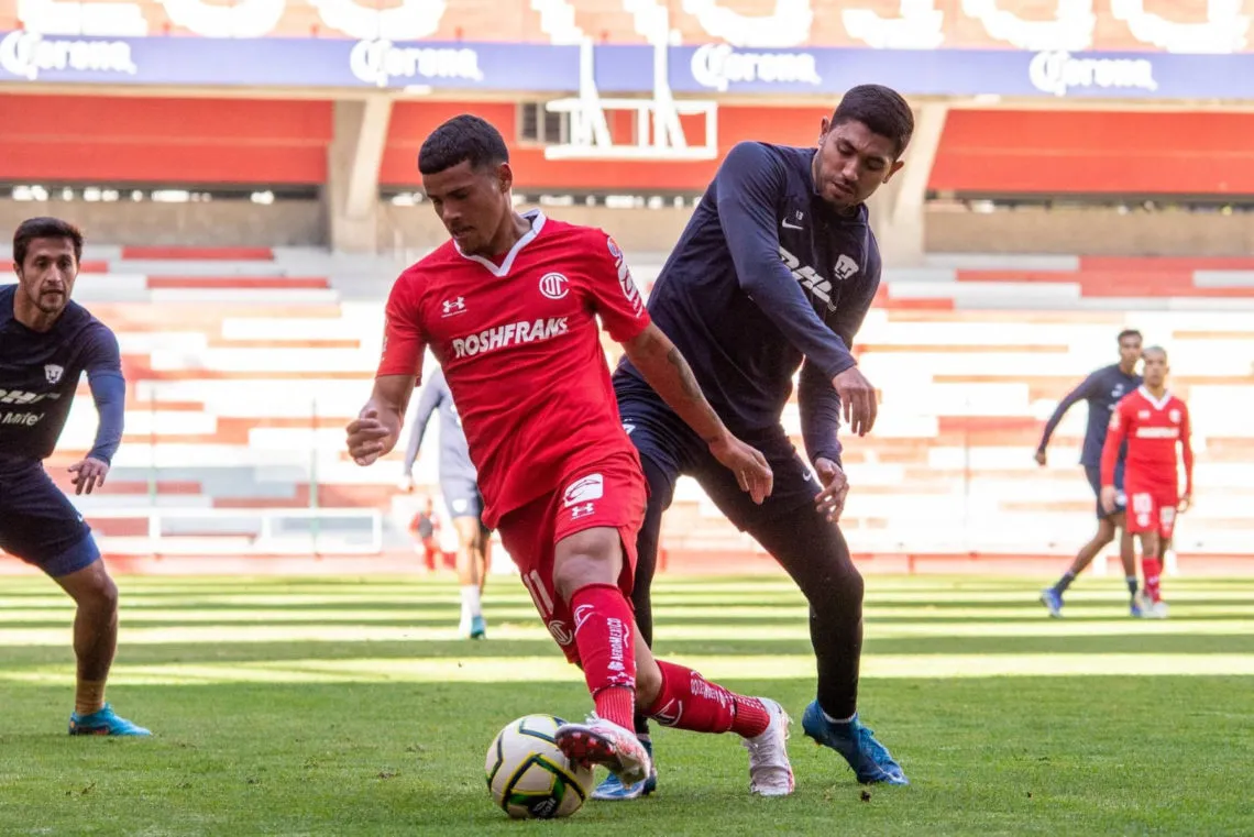 Toluca golea a los Pumas de Tabasco en partido de sustitución