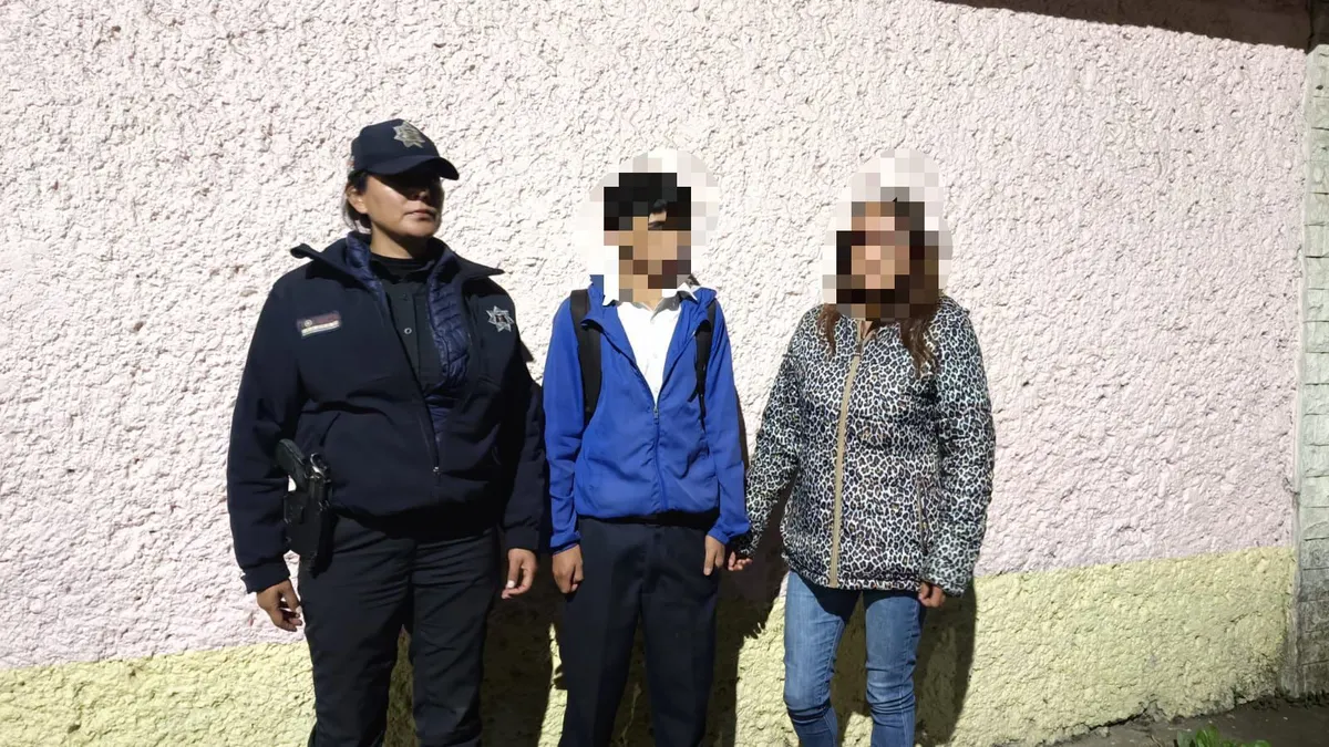 Policía de Toluca localiza a dos menores y los regresa con sus familias