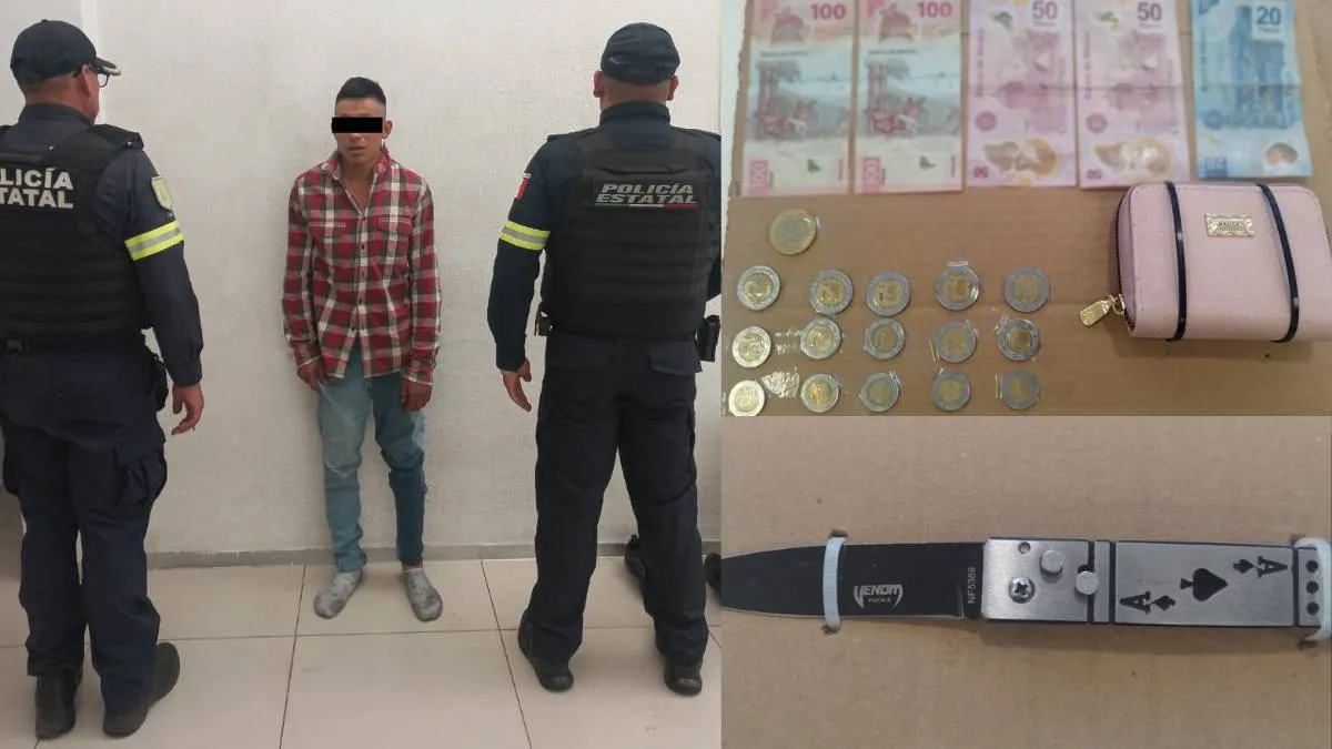 Tras persecución detienen a integrante de banda dedicada al robo de transporte