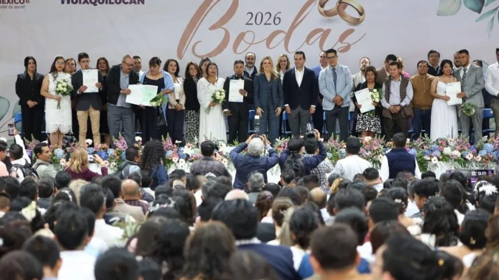 Celebran más de 250 parejas de Huixquilucan el amor en las “Bodas 2026”