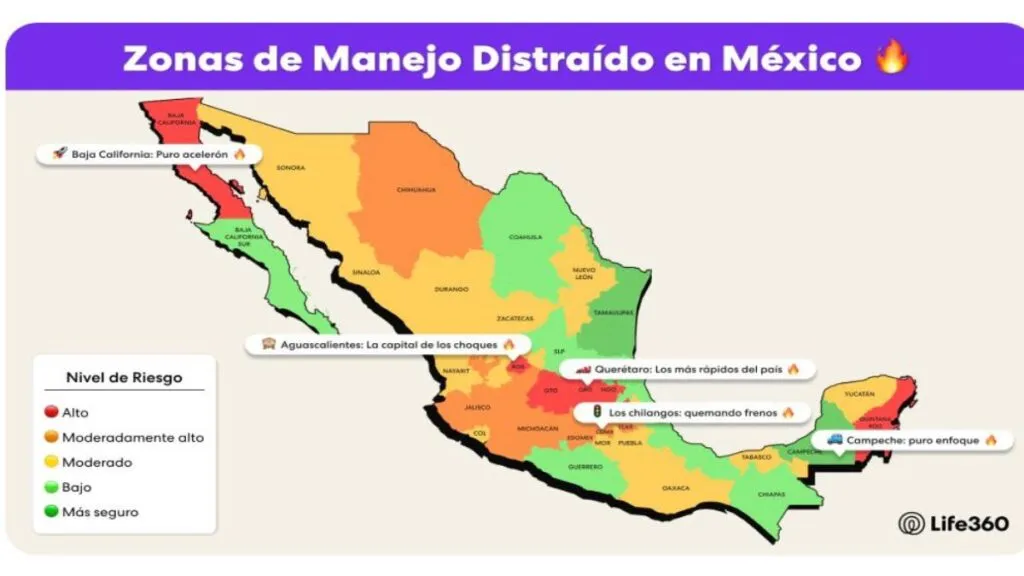 Edomex se encuentra entre los 10 estados con los conductores más agresivos del país