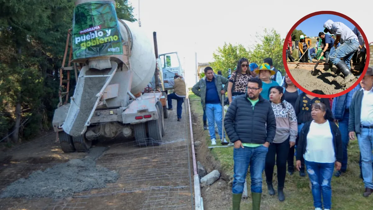 Pueblo y Gobierno aceleran la rehabilitación de caminos en Almoloya de Juárez