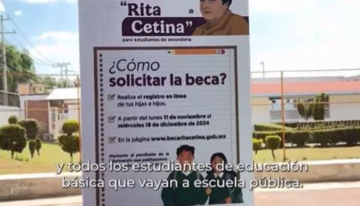 Beca Rita Cetina 2024-2025: Esta es la FECHA de REGISTRO para estudiantes de secundaria