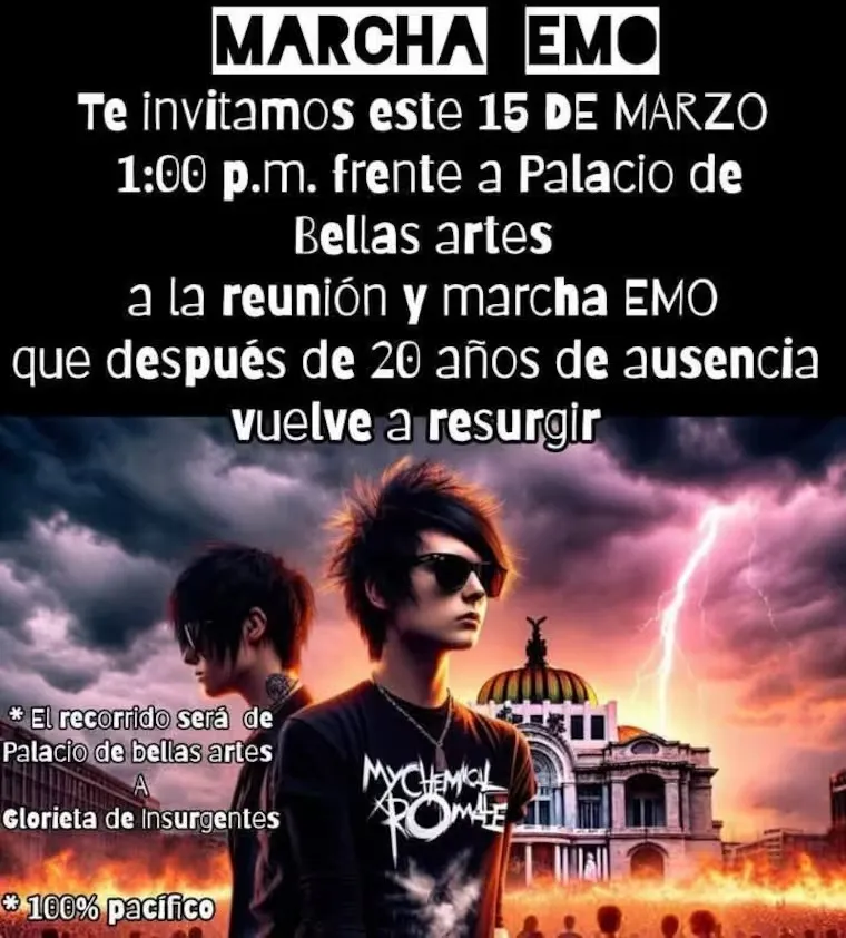 ¿Cuándo será la Marcha Emo 2025 en CDMX?