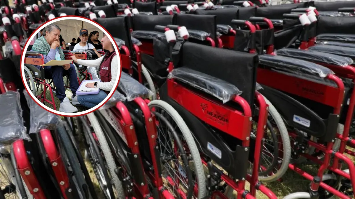 Personas con discapacidad motriz podrán recibir sillas de ruedas y andaderas gratis con el programa Servir para el Bienestar Edomex 2025.