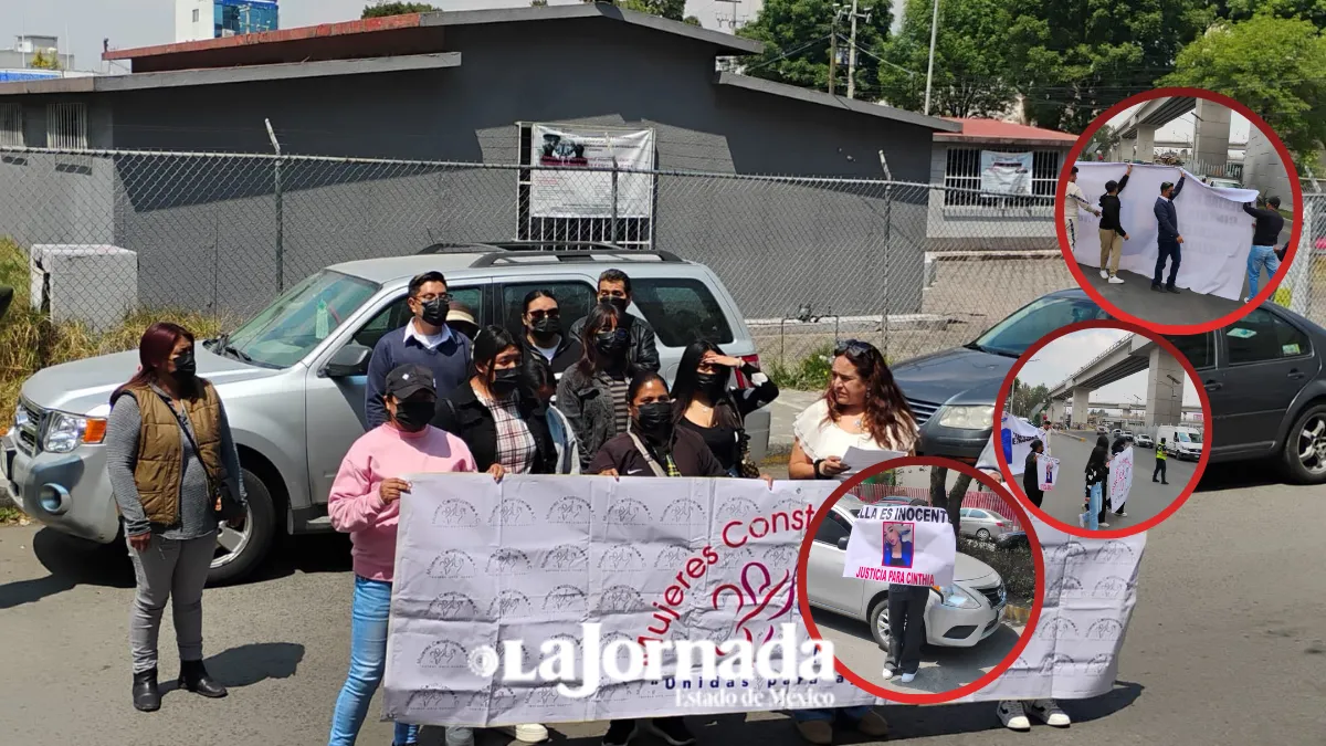 Familiares de Cinthia González bloquean en Toluca [VIDEO]