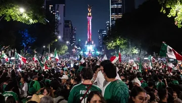 Cuando la lluvia también gritó: ¡Viva México!