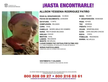 Familiares de Alison Rodríguez exigen se agilice su búsqueda en Ixtapaluca