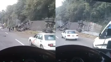 [VIDEO] Tránsito afectado en la México-Toluca por volcadura de tráiler, hay un muerto