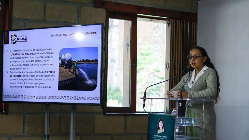 Cuautitlán Izcalli aplica tratamiento para sanear micro lagunas del Lago de Guadalupe