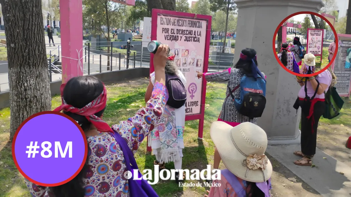 Marchan en Toluca más de 4 mil mujeres en el 8M