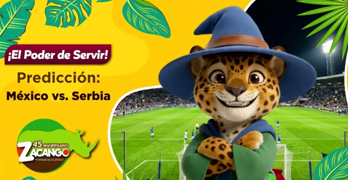 Jaguar de Zacango predice victoria de México ante Serbia [VIDEO]