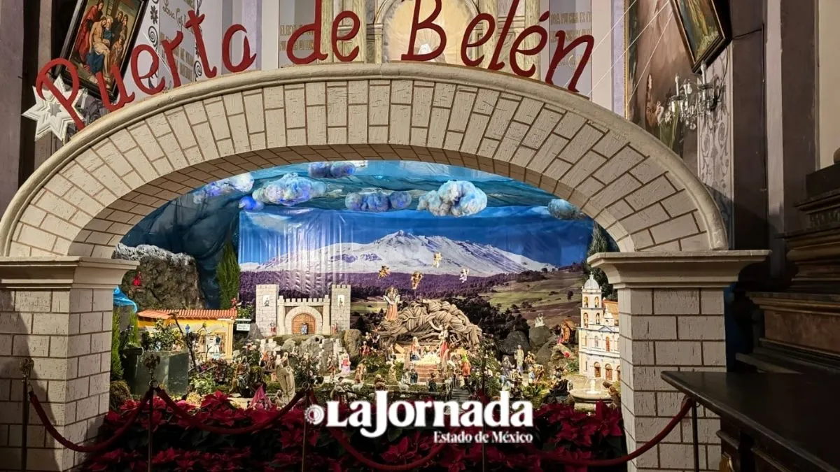 Exponen la “Puerta de Belén” en iglesia de Toluca