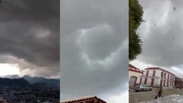 Dos tornados azotaron San Cristóbal de las Casas, Chiapas. Protección Civil confirmó daños en techos y estructuras; no hay lesionados reportados.