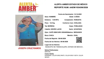 Alerta Amber: Se busca a Joseph Cruz Ramos, desaparecido en Temascalapa