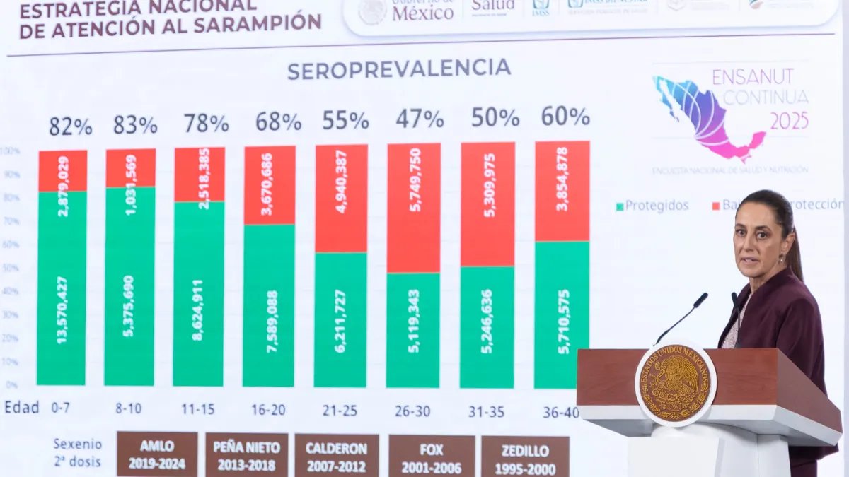 Niñas y niños son el grupo central del plan contra sarampión implementado en 11 entidades.