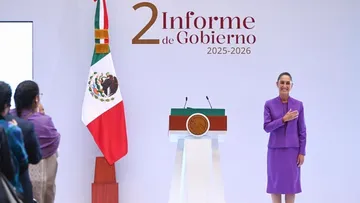 La presidenta Claudia Sheinbaum rindió su Segundo Informe de Gobierno desde Palacio Nacional.